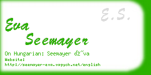 eva seemayer business card
